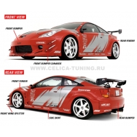 Комплект обвеса для Toyota Celica Т23# 00-05 APR Style WIDE Body kit 