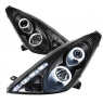 Фары для Toyota Celica T23# 00-05 DLR «ангельские глазки» Black