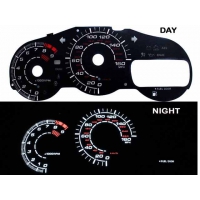 Накладка на щиток приборов для Toyota Celica T23# 00-05 BLACK GLOW GAUGES