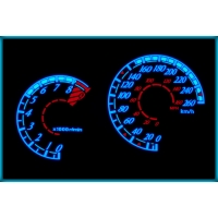 Накладка на щиток приборов для Toyota Celica T23#  00-05 Plasma GLOW GAUGES