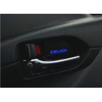 Вставки в ручки дверей для Toyota Celica T23# 00-05 с логотипом "CELICA"