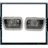 Фары линзованные черные с HALO Rings для Toyota Celica T18# 89-93, MR2 86-95